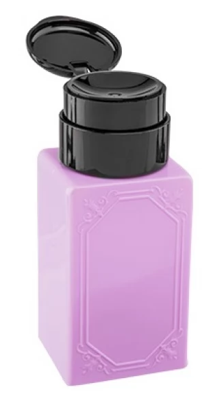 Помпа дозатор для рідин (квадратна велика) 200мл (фіолетова)